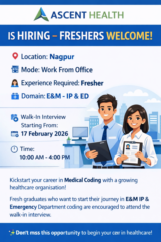 Ascent Health hiring freshers in Nagpur